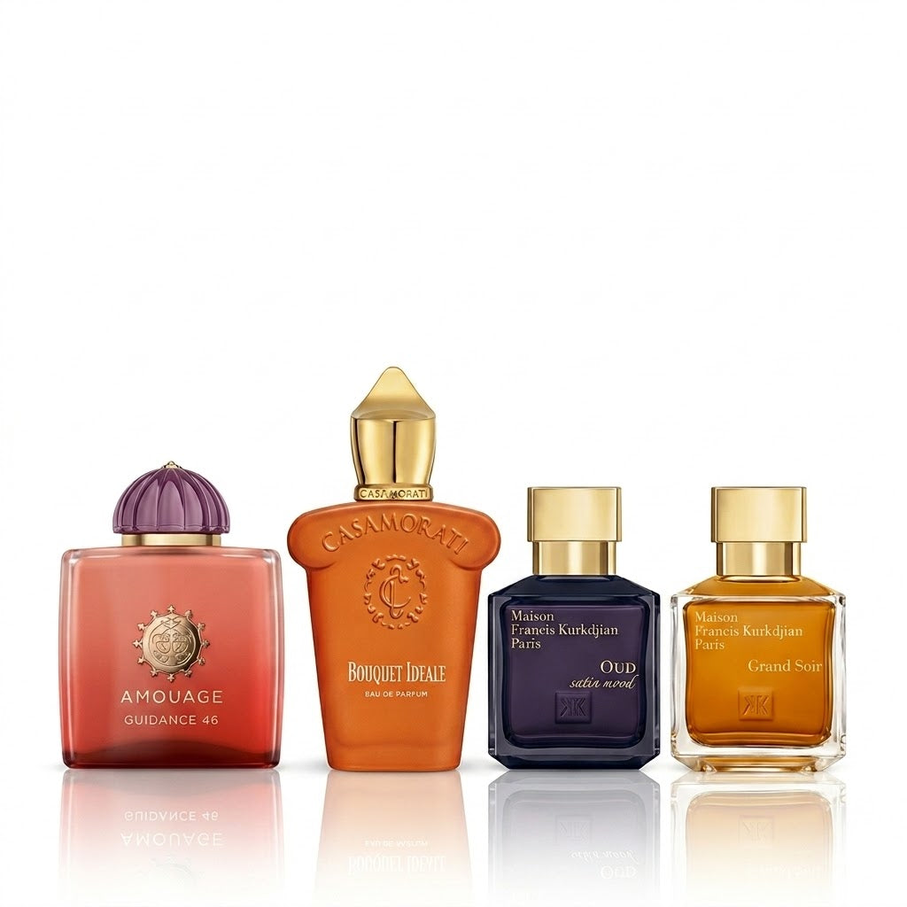 Kit de 4 Perfumes | Guidance 46, Bouquet Ideale, Oud Satin Mood e Grand Soir